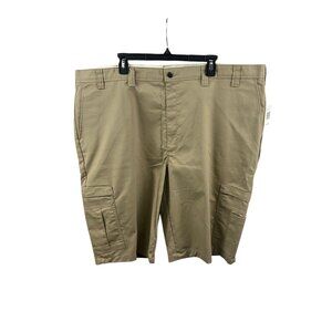 Dickies Flex Mens Cargo Shorts Khaki Size 46 Cotton Blend Gorpcore Outdoor